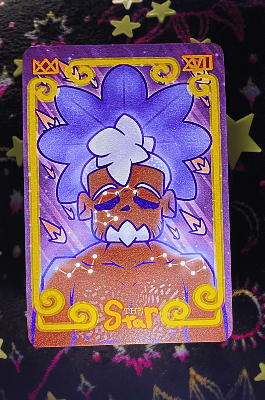 Tarot Card Men Print (Stars)