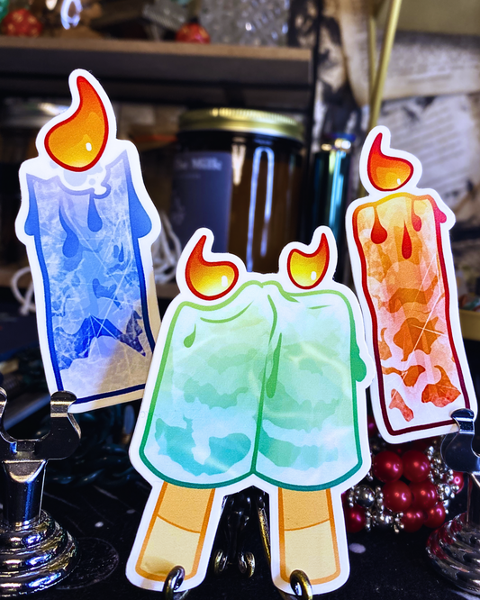 Ice Cream Candle Sticker Pack