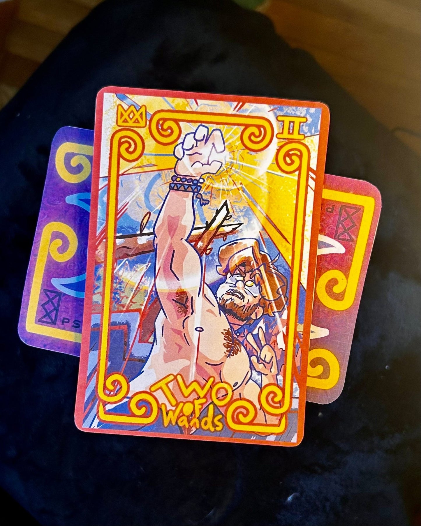 Tarot Card Men: 2 of WandsPsiKingdomTarot Card BoyPsiKingdomTarot Card Men: 2 of Wands - Tarot Card Boy